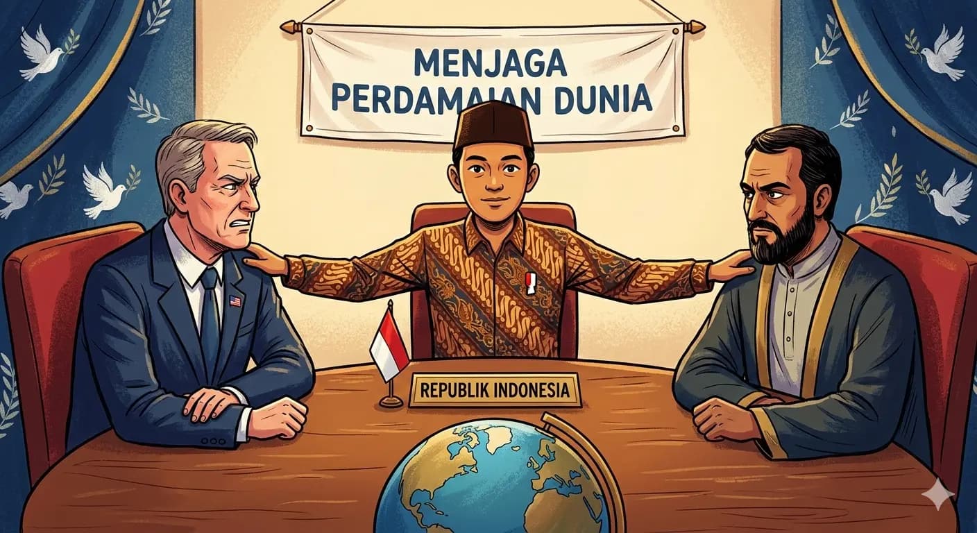 Diplomasi di Ujung Tanduk: Ketika Pilihan Damai Indonesia Memicu Badai Politik Dalam Negeri
